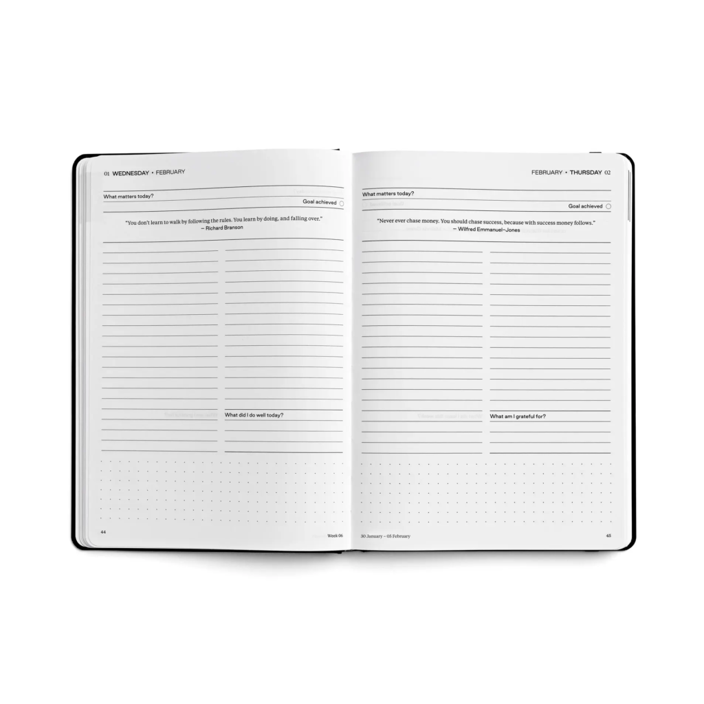 women's planner - Live Outrageously